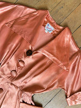 Load image into Gallery viewer, vintage 1950s liquid satin dress {xs}