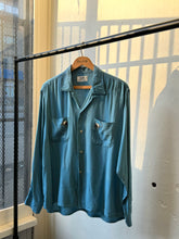 Load image into Gallery viewer, vintage 1950s long sleeve rayon shirt with studs