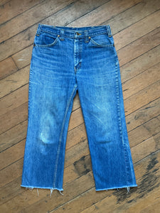 vintage 1970s GWG cut off denim jeans 30W