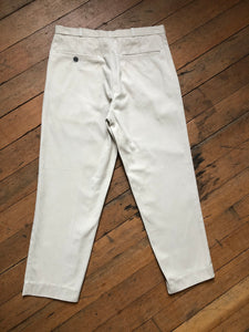 vintage 1960s cream cotton slacks pants