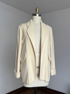 vintage 1950s cream cropped swing coat {up to XL}