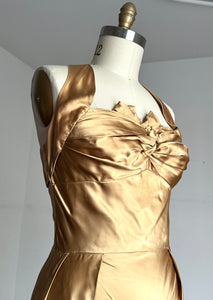 vintage 1950s gold gown {m}