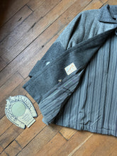 Load image into Gallery viewer, vintage 1950s grey two-tone coat {up to XL}