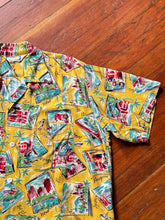 Load image into Gallery viewer, vintage 1950s novelty travel shirt - loop collar