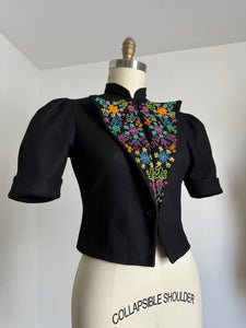 vintage 1930s embroidered jacket {s}