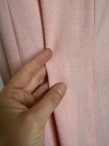 vintage 1950s pink linen dress {m}