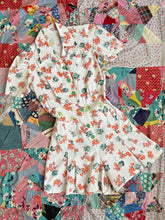 Load image into Gallery viewer, vintage 1940s floral romper playsuit {s}