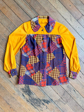 Load image into Gallery viewer, vintage 1960s smock blouse {s/m}