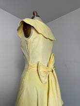 Load image into Gallery viewer, vintage 1940s yellow maxi dress {s}