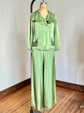 Load image into Gallery viewer, vintage 1930s green art deco pajama set {m}