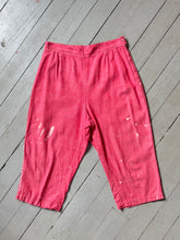 Load image into Gallery viewer, vintage 1950s homemade size zip capris {29”W}