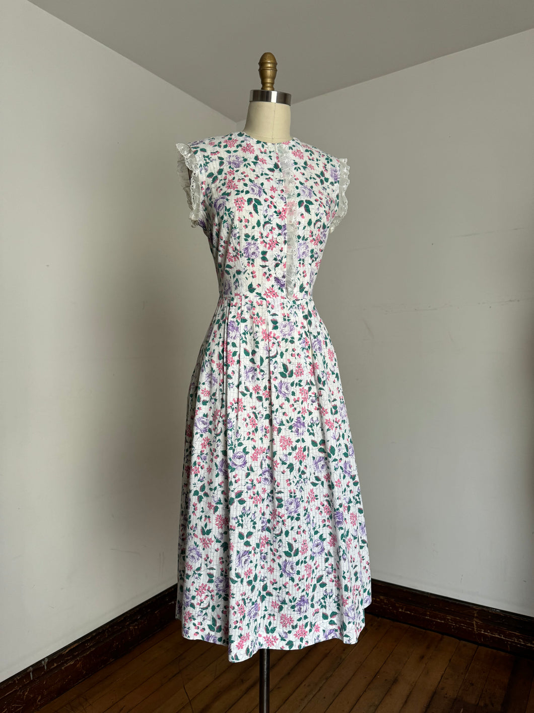 vintage 1940s floral dress {s}