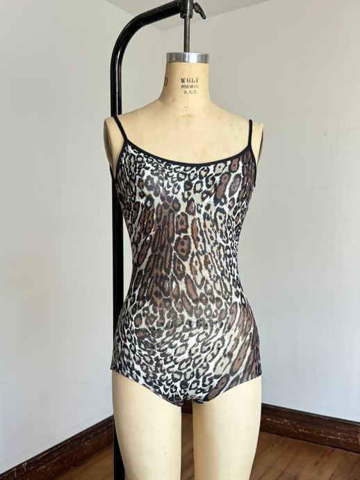 vintage 1960s LEOPARD Cole of California swimsuit {xxs}