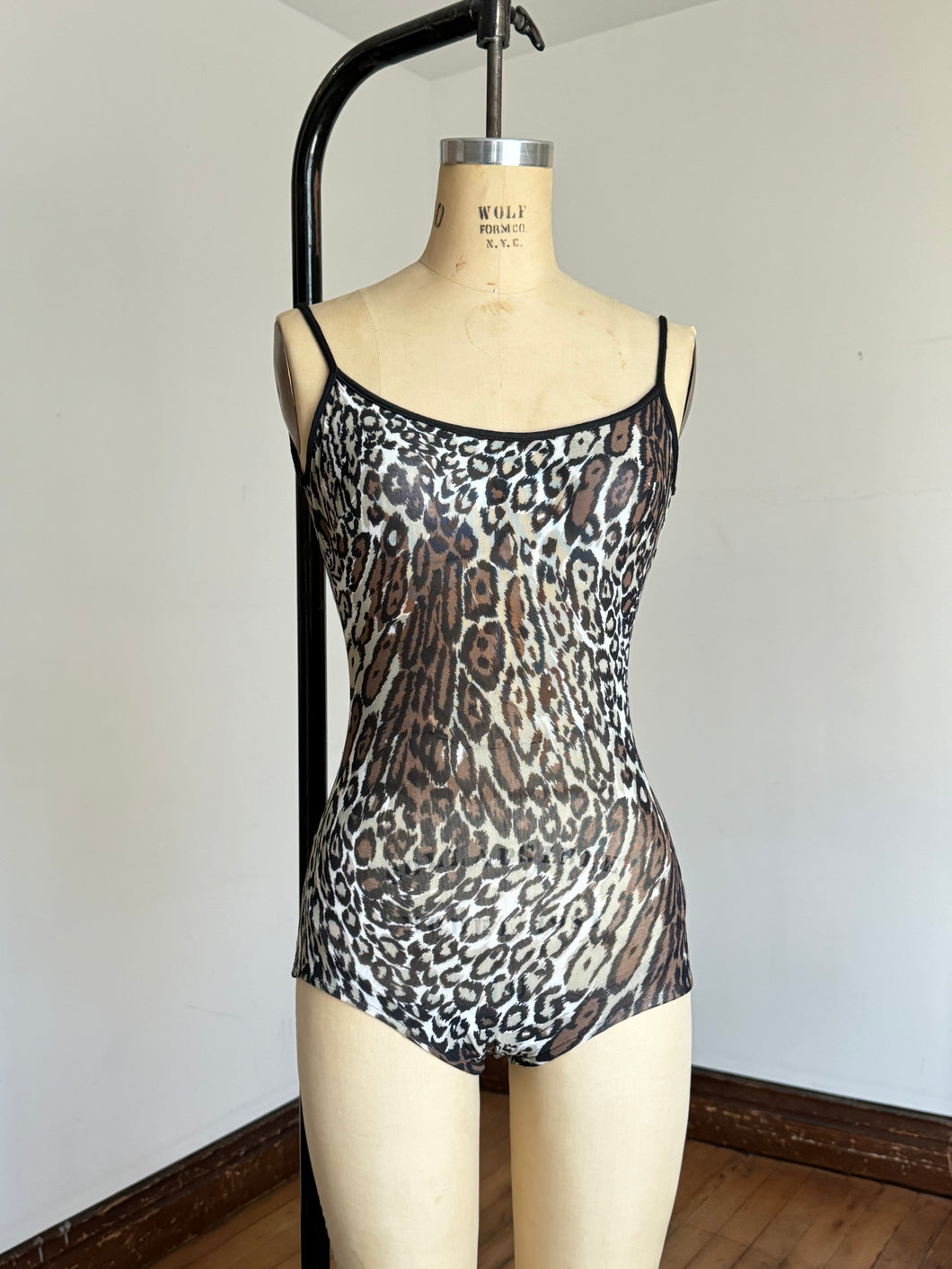 vintage 1960s LEOPARD Cole of California swimsuit {xxs}