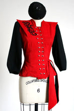 Load image into Gallery viewer, vintage 1940s red corduroy jacket