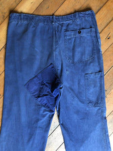 vintage 1960s 70s French moleskin work pants