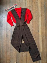 Load image into Gallery viewer, vintage 1940s brown wool overalls {xxs} JUNIORS