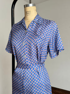 vintage 1940s 2 pc pyjama set {xs}