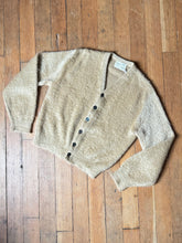 Load image into Gallery viewer, vintage 1950s 60s mohair cardigan sweater