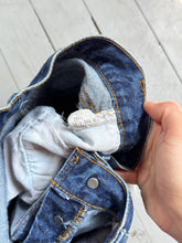 Load image into Gallery viewer, vintage 1980s Levis red line selvedge cut off shorts 27"W