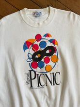 Load image into Gallery viewer, vintage 1994 Microsoft picnic crewneck sweatshirt