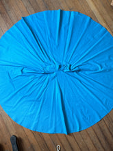 Load image into Gallery viewer, vintage 1950s blue cotton circle skirt {xs}