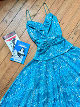 Load image into Gallery viewer, vintage 1950s novelty women print sun dress {s}