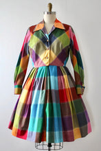 Load image into Gallery viewer, vintage 1960s patchwork rainbow dress