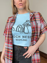 Load image into Gallery viewer, vintage 1950s plaid cotton short sleeve shirt