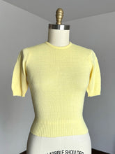 Load image into Gallery viewer, vintage 1940s 50s Catalina yellow knit sweater top {xs-m}