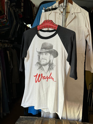 vintage 1984 Waylon Jennings raglan t shirt