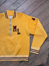 Load image into Gallery viewer, vintage 1960s CHAMPION fuzzy sportswear sweatshirt quarter zip