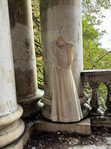 antique Edwardian silk white gown {xs}