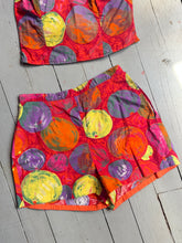 Load image into Gallery viewer, vintage 1950s 60s novelty top &amp; shorts set {s}