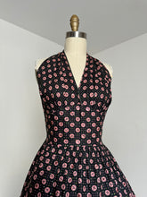 Load image into Gallery viewer, vintage 1950s floral halter dress {s}