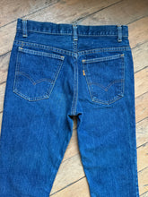 Load image into Gallery viewer, vintage 1970s Big E Levis  746 denim jeans flares bell bottoms 30W