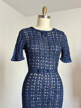 Load image into Gallery viewer, vintage 1940s ribbon knit dress {xs-m}