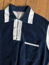 Load image into Gallery viewer, vintage 1940s two tone corduroy gaucho pullover shirt