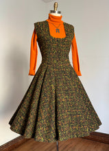 Load image into Gallery viewer, vintage 1950s fleck skirt set {m}