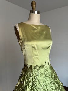 vintage 1950s green party dress {xs}