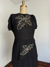 Load image into Gallery viewer, vintage 1940s sequin dress {XL}