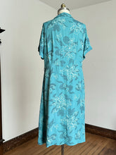 Load image into Gallery viewer, vintage 1940s floral rayon dress {XL/1X}