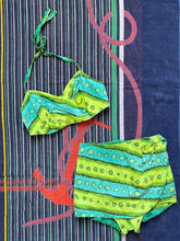 Load image into Gallery viewer, vintage 1950s green cotton bikini {s-m}