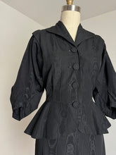 Load image into Gallery viewer, vintage 1940s black suit {s}