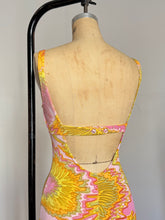 Load image into Gallery viewer, vintage 1960s pink swimsuit {xs-s}