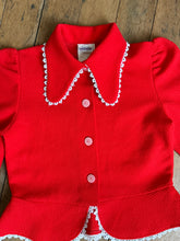 Load image into Gallery viewer, vintage 1970s cropped red jacket {xs}
