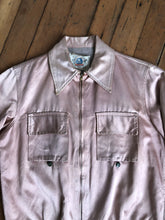 Load image into Gallery viewer, vintage 1950s pocket flap novelty satin jacket