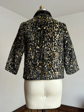 Load image into Gallery viewer, vintage 1960s faux leopard cropped jacket {s/m}