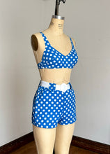 Load image into Gallery viewer, vintage 1960s polka dot bikini {xs-s}