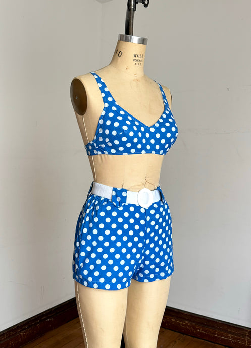 vintage 1960s polka dot bikini {xs-s}